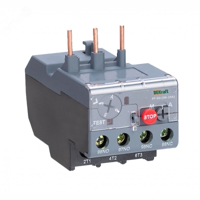 Dekraft Реле тепловое для контакторов 09А-25А 5.5А-8.0А 23164DEK