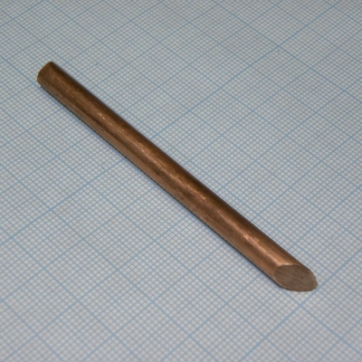 Жало паяльное 6* 75мм медное скос