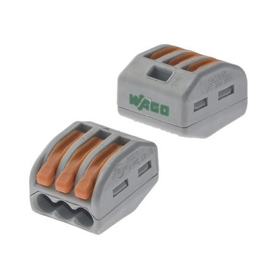 Клеммник 3х(0.08-2.5(4.0)) WAGO 222-413