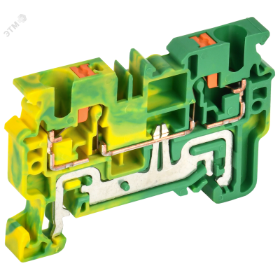 Колодка клеммная CP-PEN земля 4мм2 желто-зеленая YCT21-00-K52-004