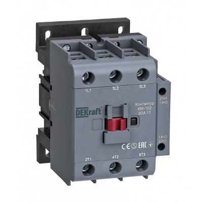 Контактор 80А 380В/400В АС3 АС4 1НО+1НЗ КМ-102 22025DEK
