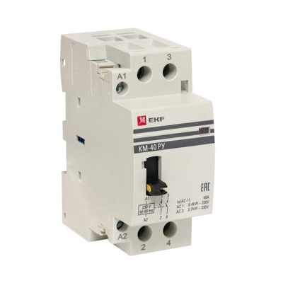 Контактор модульный КМ РУ 40А 2NO (2 мод.) PROxima km-2m-40-20