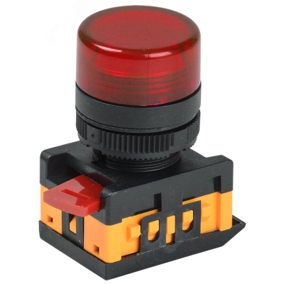 Лампа светосигнальная AL-22TE d22мм 240В AC красн. цилиндр неон BLS30-ALTE-K04