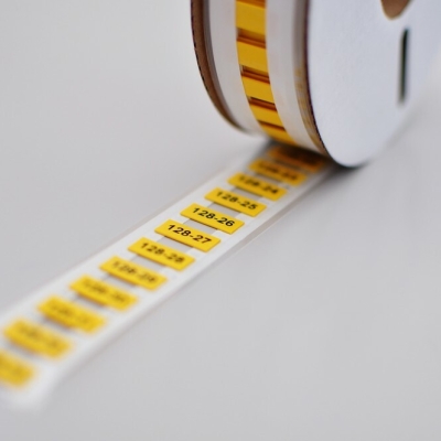 Маркер плоский MFSS-2X-4-20х2-Y желтый (уп. 1800 шт.) (Выводится из производства), 21504221