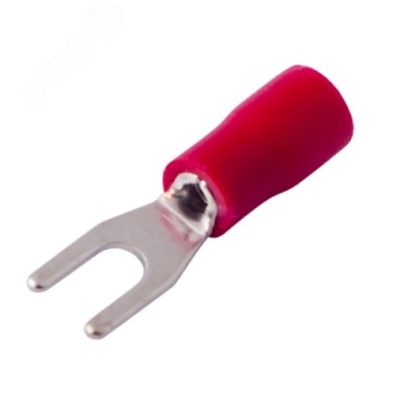 Наконечник вилочный изолированный 3.2 мм 0.5-1.5 мм2 (НВи 1.5-3/НВи 1,25-3) красный 08-0111