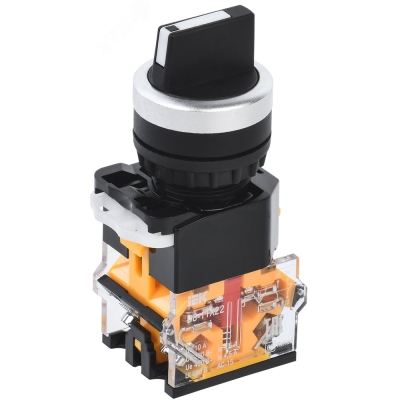 Переключатель D8-11X22 2 полож. 1з+1р черный BSW30-11X22-3-24-2-K02