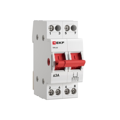 Переключатель трехпозиционный ТПС-63 2P 63А PROxima TPS263