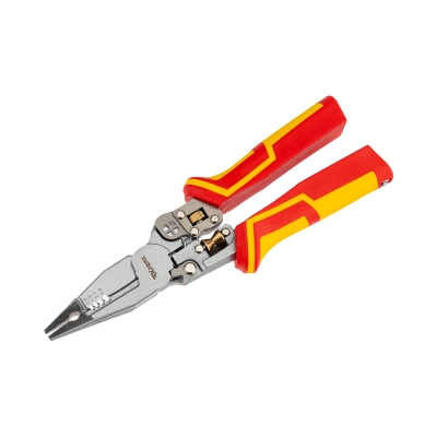 Плоскогубцы многофункциональные диэлектрические с тестером PRO 210мм, KR-12-4656-3