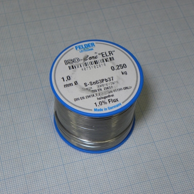 Припой Sn63Pb37 ELR 1.0мм 250гр