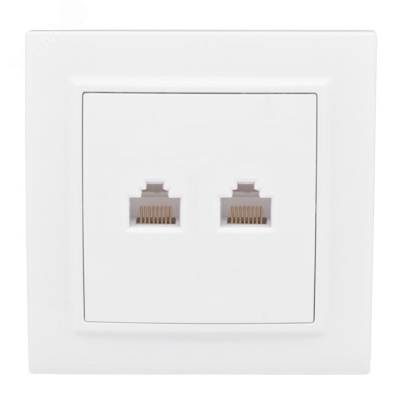 Розетка компьютерная 2-м СП Минск RJ45 бел. ERK02-035-10