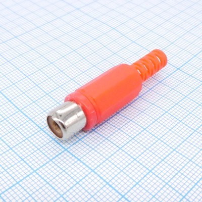 RP-406 гнездо каб. RCA красн.