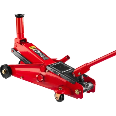 STAYER R-55 RED FORCE, 3 т, 155 - 545 мм, подкатной домкрат с высоким подъемом, Professional (43157-3)