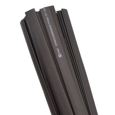 Термоусаживаемая трубка ТУТ нг 10/5 черная в отрезках по 1м PROxima tut-10-b-1m