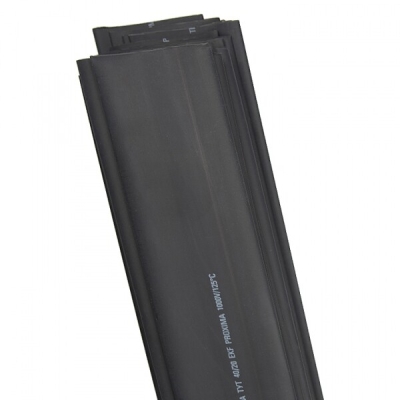 Термоусаживаемая трубка ТУТ нг 40/20 черная в отрезках по 1м PROxima tut-40-b-1m