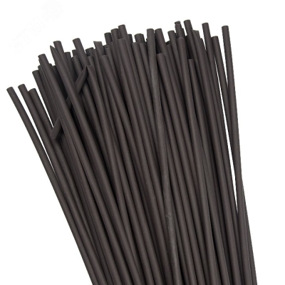 Термоусаживаемая трубка ТУТ нг 6/3 черная в отрезках по 1м PROxima tut-6-b-1m