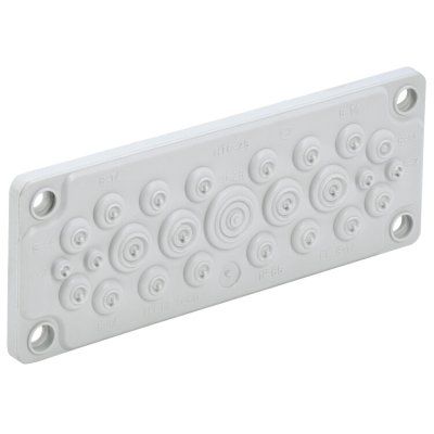 TITAN Ввод кабельный мембр. 25 отв. d=5-26мм IP65 серый TI-00D-MC-025-65