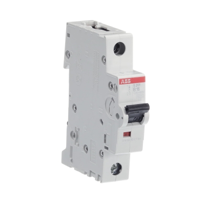 Выключатель автоматический модульный 1п B 16А 6кА S201 B16 ABB 2CDS251001R1165