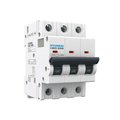 Выключатель автоматический модульный трехполюсный 25А 6кА С HGD HGD63M3PMCS0000C00025_C
