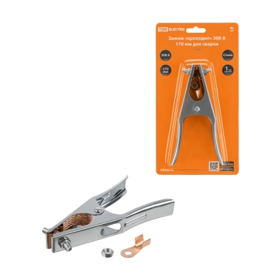 Зажим «крокодил» 300 А 170 мм для сварки SQ0541-0302