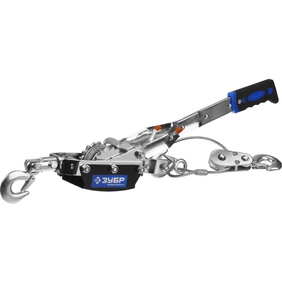 ЗУБР 4 т, 3 м, ручная рычажная лебедка, Профессионал (43105-4)