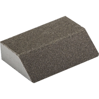 ЗУБР Р80, 100 х 68 х 42 х 26 мм, водостойкая, четырехсторонняя шлифовальная губка (35613-080)