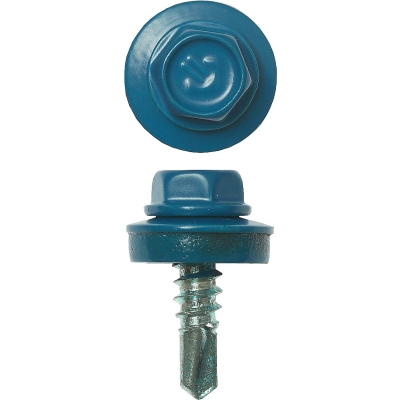 ЗУБР СКМ 5009, 19 х 5.5 мм, неб.-голуб., 500 шт (2,53 кг.), кровельный саморез (4-300315-55-019-5009)