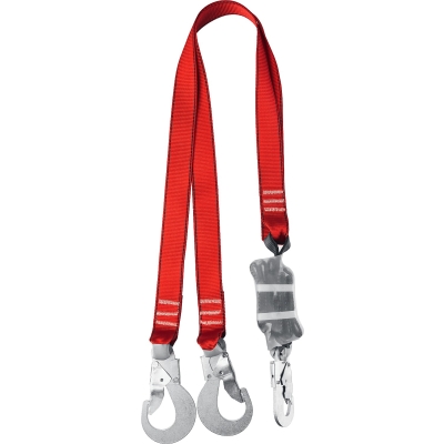 ЗУБР СЛА-2 карабины из оцинкованной стали, длина - 1.42м, разрывной ленточный амортизатор, двухплечный строп (11587)